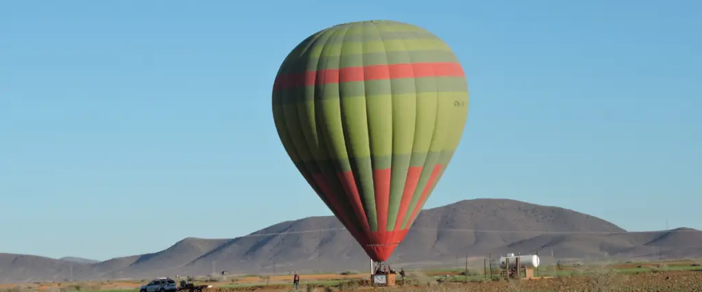 Hot air balloon ride over Marrakech