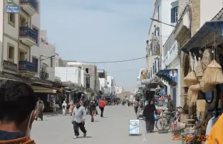 Historic sea ramparts of Essaouira overlooking the Atlantic Ocean