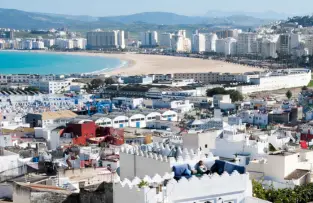 Tangier Medina historic streets and traditional architecture