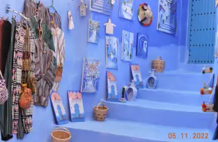 Blue-painted streets of Chefchaouen Morocco's famous Blue City
