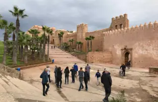 Kasbah of the Oudayas overlooking the Atlantic Ocean in Rabat