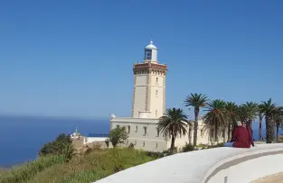 Cape Spartel where the Atlantic Ocean meets the Mediterranean Sea