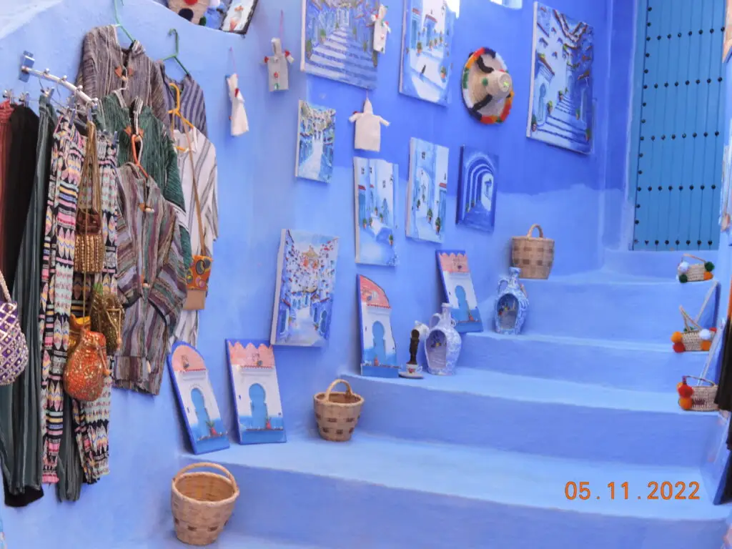 Blue streets of Chefchaouen Morocco