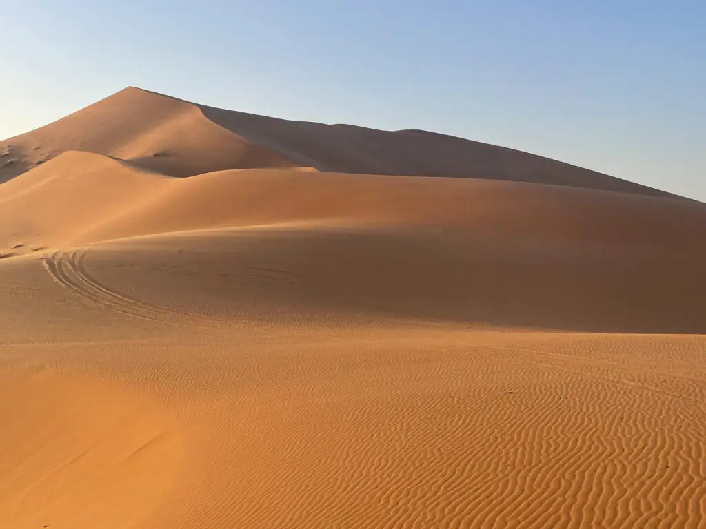 Chegaga Desert dunes in southern Morocco