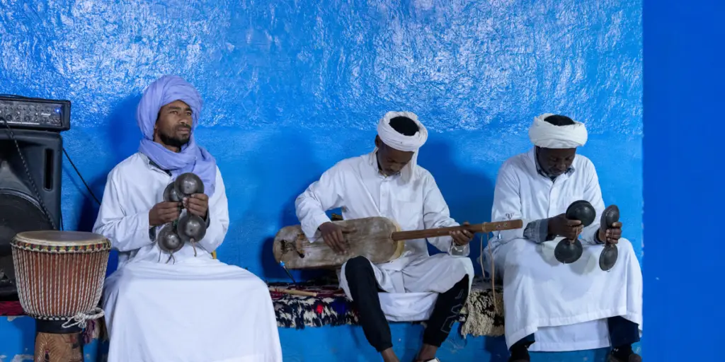 Gnawa music in Khamlia Village Merzouga