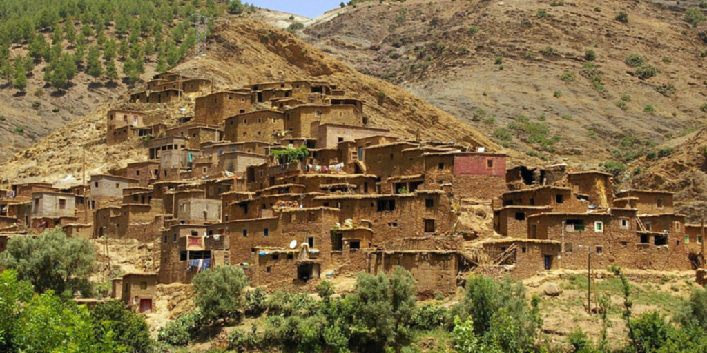 High Atlas Mountains near Imlil Morocco