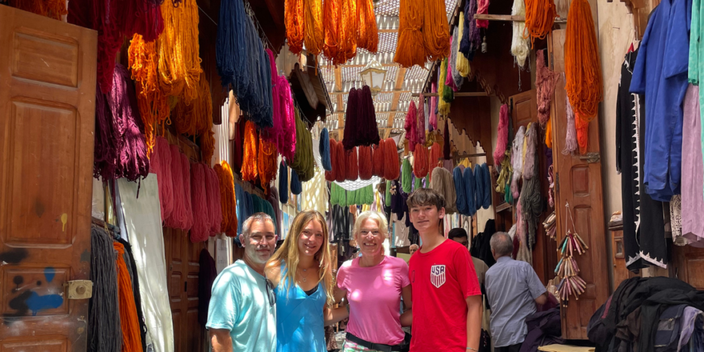 Traditional artisan workshop in Fes Medina creating handmade Moroccan crafts