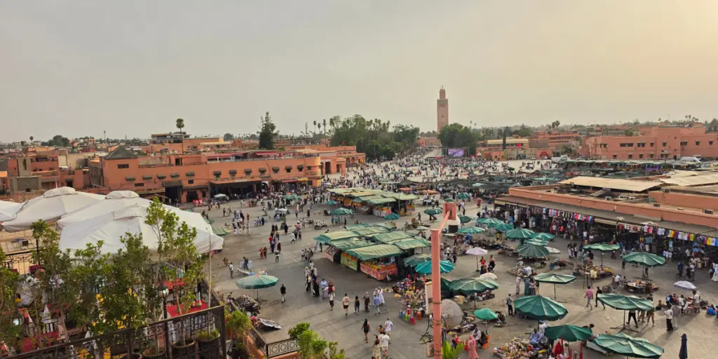 Marrakech medina during a Moroccan tour